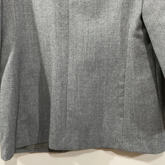 Vintage Liz Claiborne Collection Wool Single Button Gray Blazer Suit Jacket 10 - Picture 8 of 15